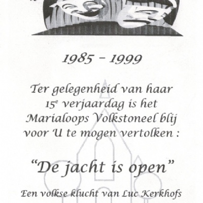 De jacht is open